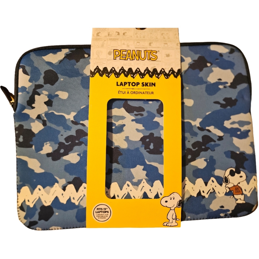 Peanuts Blue 13" Laptop Skin NWT